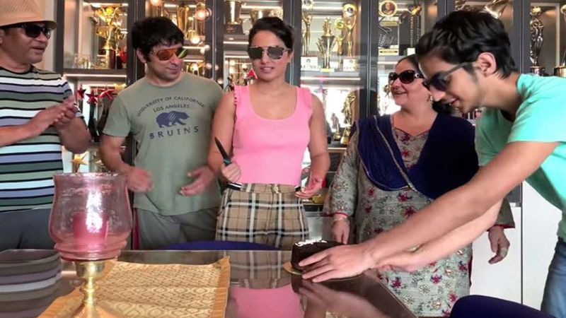 Hina Khan Made Her Family Rehearse To Celebrate Her 8 Million Instagram Followers; The Result Is Hilarious-WATCH VIDEO