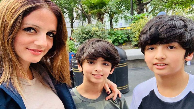 Hrithik Roshan’s Ex Wife Sussanne Khan Calls Her Sons Hridhaan And Hrehaan Roshan ‘Heart Monsters’, Shares An Aww-dorable Picture
