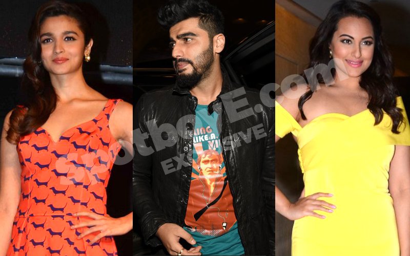 Has Arjun kissed and made up with both Sonakshi and Alia?