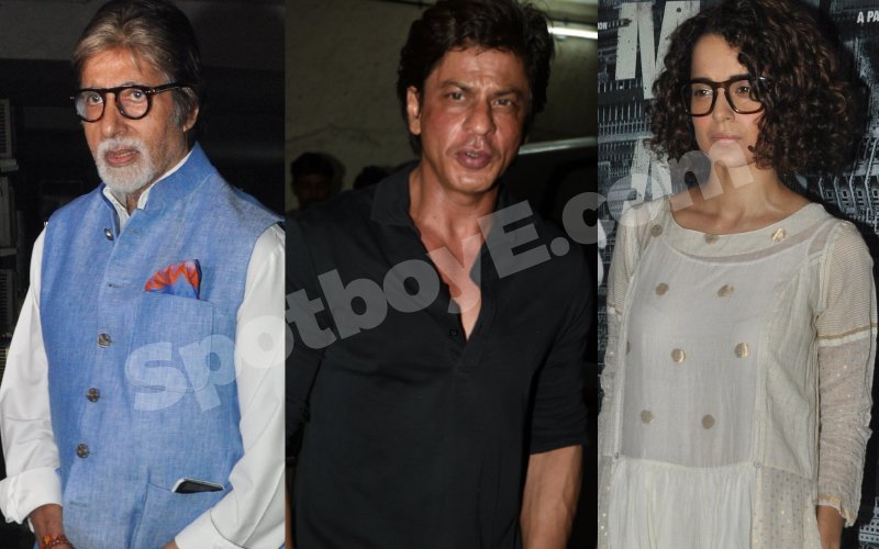 Big B, SRK, Kangana attend Madaari screening