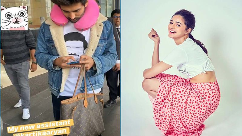 Kartik Aaryan SPOTTED Holding Ananya Panday's Bag; Gets Labelled As 'New Assistant'