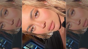 Kylie Jenner Slips In A Peachy Off Shoulder Bikini; Long Knee-Length Hair Steal The Show Though