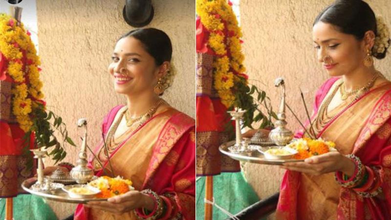 Happy Gudi Padwa 2021: Ankita Lokhande Dons A Typical Marathi Mulgi Avatar; Welcomes The New Year Performing Rituals-WATCH Video