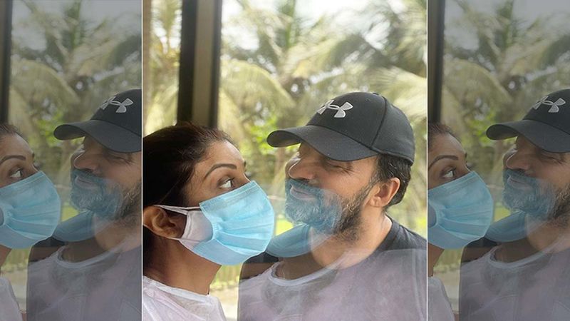 Shilpa Shetty Shares A Glimpse Of Her Romantic Time With COVID-19 Positive Raj Kundra Through Glass Wall, Calls It, ‘Love In The Time Of Corona’