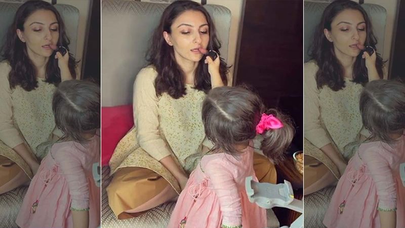 Soha Ali Khan Finds A New Make-Up Assistant In Daughter Inaaya Naumi Kemmu; Her Video Is Adorbs