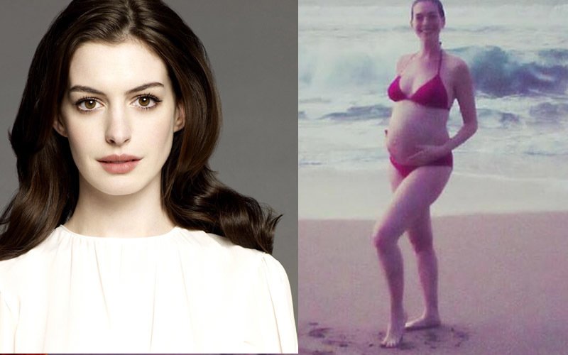 Anne Hathaway is a proud mommy!