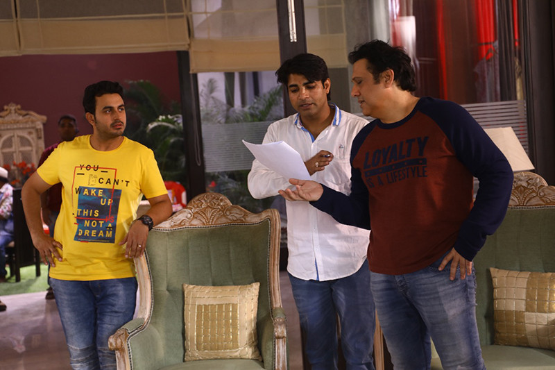 Govinda On The Sets Of Fryday