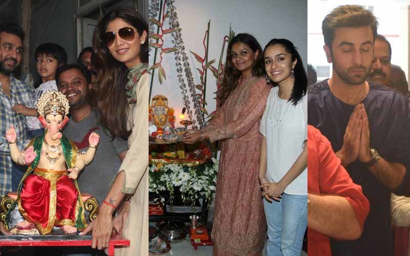 Shilpa Shetty, Shraddha Kapoor, Ranbir Kapoor celebrate Ganesh Chaturthi with great gusto