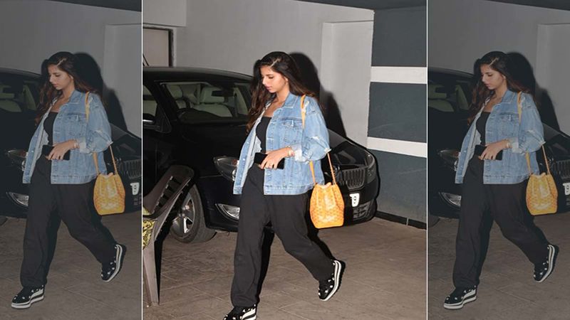 Suhana Khan returns to Mumbai in comfy grey trackpants and a