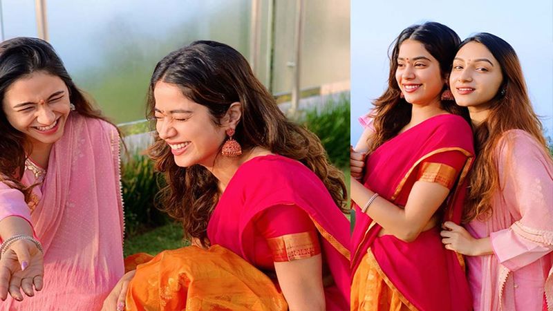 Janhvi Kapoor Slips Into Traditional And Poses With BFF, Her Million Dollar Smile Steals Our Heart
