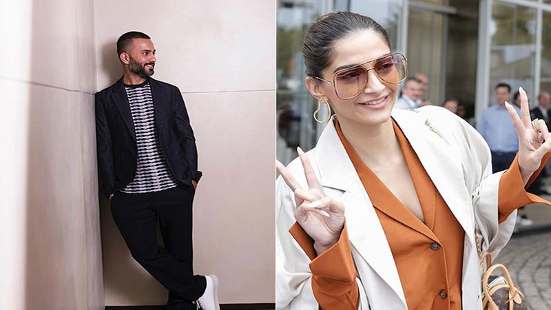 Anand Ahuja Sneaks Up On An Apron Clad Sonam Kapoor While She's On A Phone Call; Her Reaction Is All Sorts Of Cool