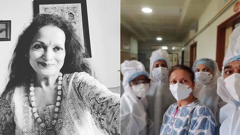 Himani Shivpuri Discharged From The Hospital After Her Treatment For COVID-19, Thanks The Hospital Staff Posing With Nurses