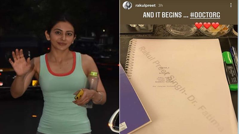 Rakul Preet Singh Begins Shooting For Ayushmann Khurrana Starrer Doctor G, Shares Pic Of The Movie Script