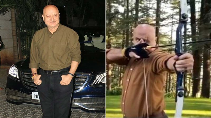 Anupam Kher Tries His Hand At Archery; Tags Indian Olympians Selection Committee Asking If They Like His Approach