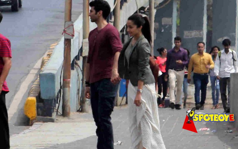 Candid pics from ex-lovers Aditya and Shraddha’s shoot