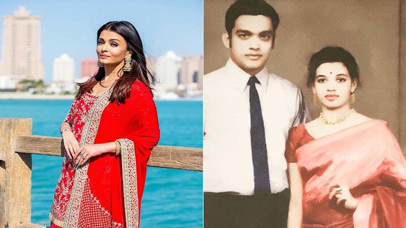 Aishwarya Rai Bachchan Is A Replica Of Her Mother; Shares Vintage Pic Of Her Parents Wishing Them On Their 50th Wedding Anniversary