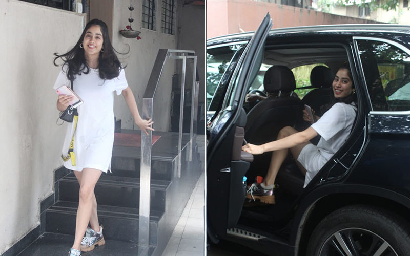 Janhvi Kapoor Hopping Into Her Car Invites The Paps For A Drive; Watch Video