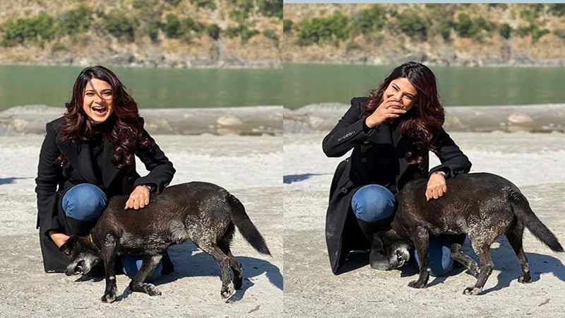 Jennifer Winget AKA Maya Finds Her Dog Next To The Holy Ganga- Pics & Video Inside
