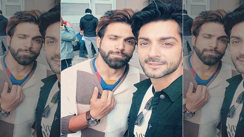 Karan Wahi And Rithvik Dhanjani Get Chatty With Paps Who Followed Them In The City; Netizens Notice The Duo Not Wearing Helmets