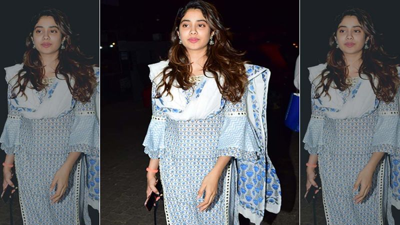 Amidst Good Luck Jerry Shoot Janhvi Kapoor Indulges In Some Local Shopping In Punjab; Explores Phulkari Dupatta Shop