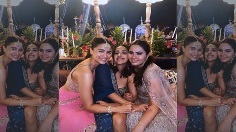 Alia Bhatt Shares Inside Pictures From Her Friend’s Wedding, Looks Stunning In A Shimmering Number As She Poses With Her BFF Akanksha Ranjan And Others