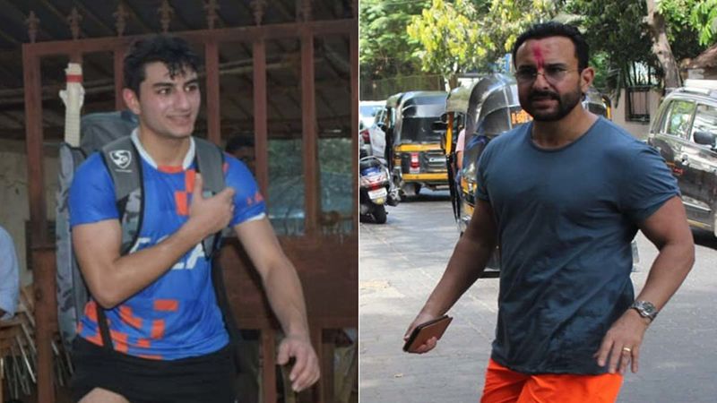 INSIDE Ibrahim Ali Khan’s Birthday Bash: Star Kid Smiles For A Pic With Daddy Saif Ali Khan; The Father-Son Duo Pose Against The Background ‘Be Naked When I Get Home’