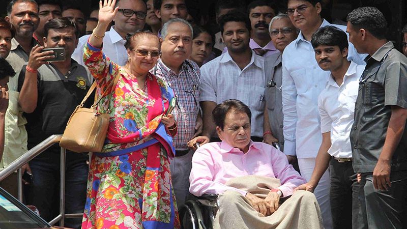 Saira Banu Clicked Outside Hospital As She Visits Her Husband Dilip Kumar, Assures ‘Saab Theek Hain’