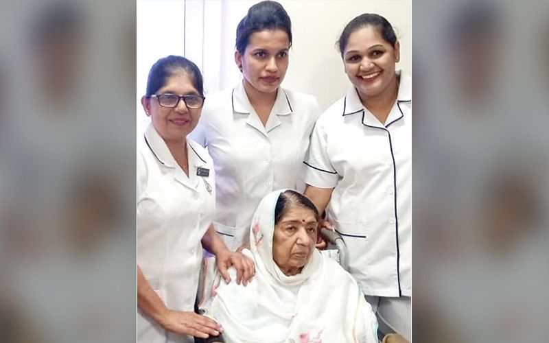 FIRST PICTURE Of  Legendary Singer Lata Mangeshkar Post 28 Days Of Hospitalisation