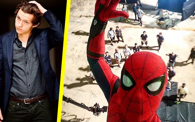 Tom Holland’s Spidey selfie from Spider-Man: Homecoming sets is here