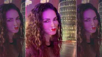 Sunny Leone Stays Safe During The Shoot With A Mask That Doesn’t Hamper Her Makeup