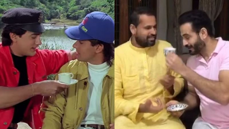Irfan Pathan-Yusuf Pathan Recreate The EPIC Chai Scene From Salman Khan-Aamir Khan's Andaz Apna Apna; Fans Hail, 'Super Pathan Bros'