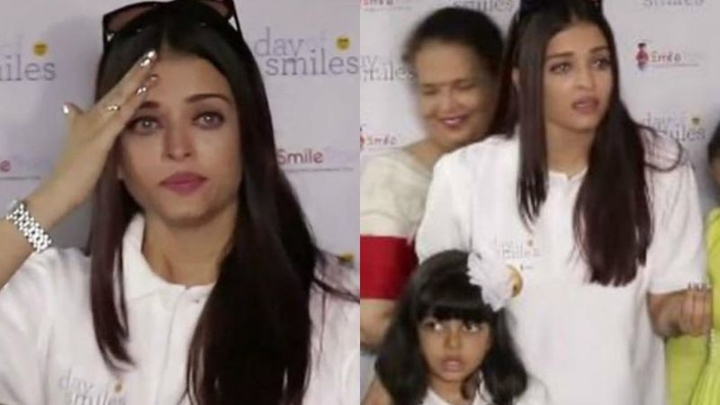 When Aishwarya Rai Bachchan Was In Tears In Front Of Shutterbugs As They Continuously Screamed Inside A Children's Hospital - VIDEO