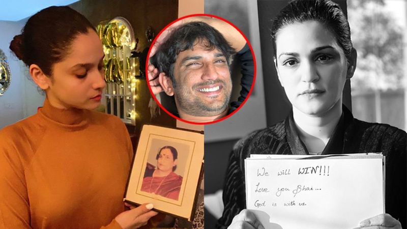 Sushant Singh Rajput Death: Ex-GF Ankita Lokhande, Sister Shweta Pray For Justice; Ankita Holds SSR's Mom's Pic And Says, 'Believe You Are Together'