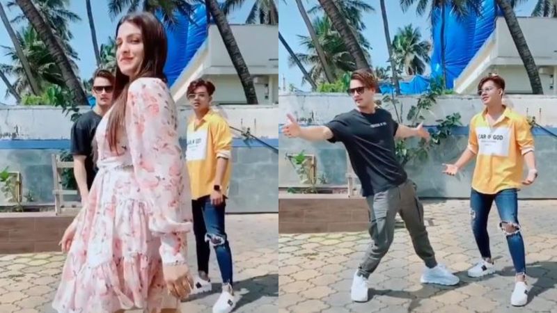 Aww, Asim Riaz Pulls Off The Signature SRK Pose Upon Seeing Ladylove Himanshi Khurana In His Tik Tok Video