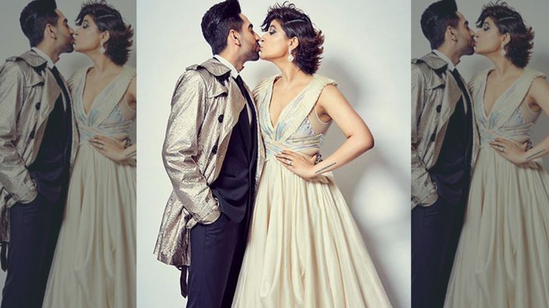 Ayushmann Khurrana-Tahira Kashyap Seal It With A Lip Kiss, Merry Times Are Here - Pics