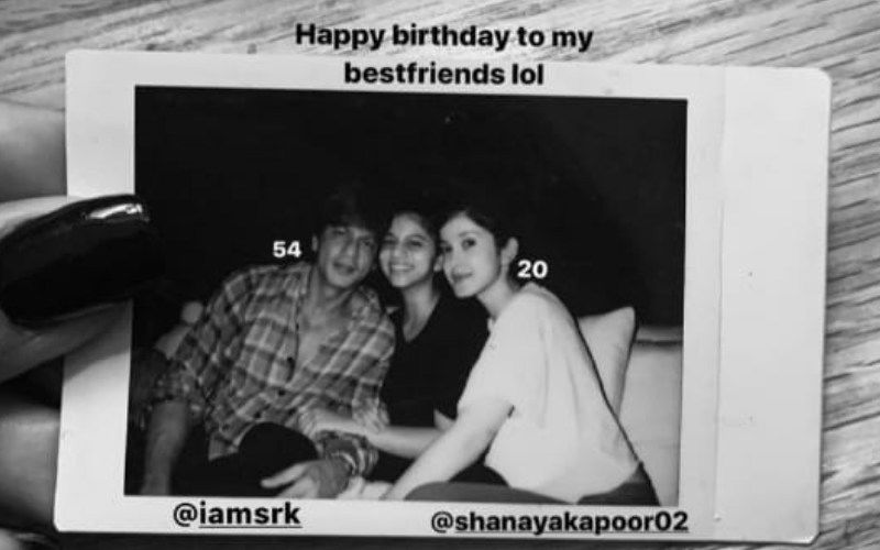 Shah Rukh Khan's Daughter Suhana Khan Makes A Two-One Birthday Wish For Dad And Bestie Shanaya Kapoor; Shares Cool Throwback Pic Posing With The Two