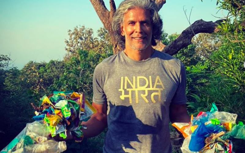 Milind Soman Picks Up Garbage During His Trek To A Temple With Wife Ankita Konwar; Shares Eco-Friendly Tips