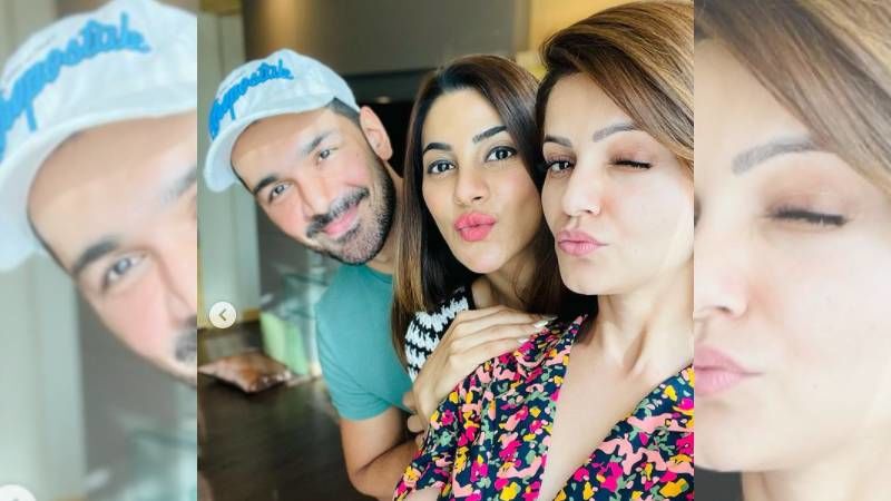 Rubina Dilaik And Abhinav Shukla Chill And Click Selfies With Nikki Tamboli; Bigg Boss 14 Winner Calls Hubby And Nikki, 'My Favourites'