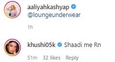 Aaliyah Kashyap and Khushi Kapoor