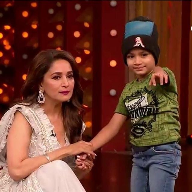 Aalok Shaw Sharing A Light Moment With Madhuri Dixit