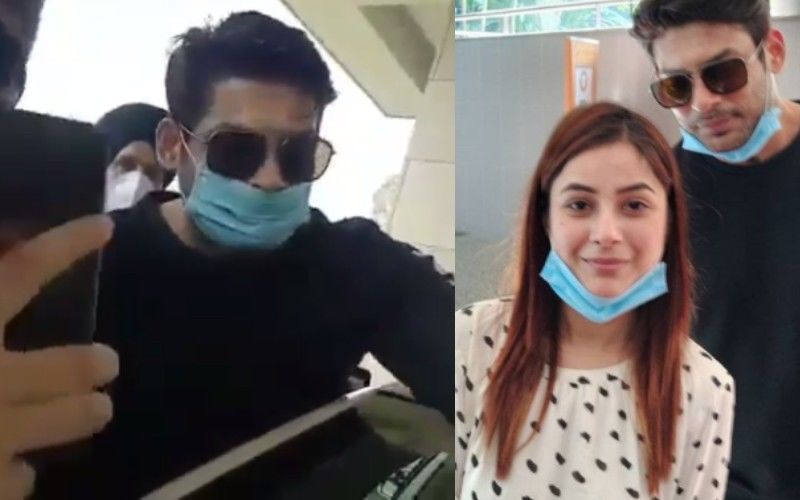 Bigg Boss 13's Sidharth Shukla And Shehnaaz Gill Get MOBBED Outside Their Hotel; Fans Refuse To Let Go Of Sidharth's Hand  - WATCH