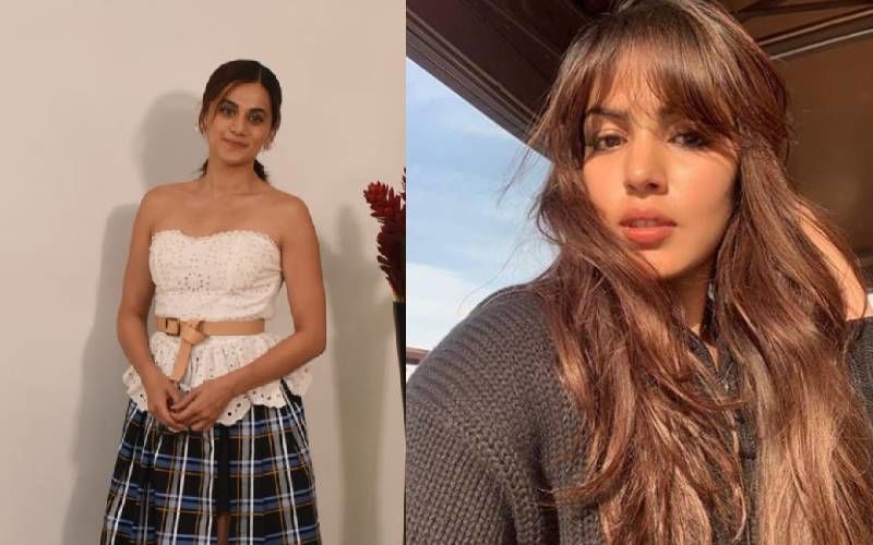 Taapsee Pannu Speaks In Defense Of Rhea Chakraborty; Says 'Every Woman Who Is With Relatively More Successful Man Is NOT A Gold Digger'
