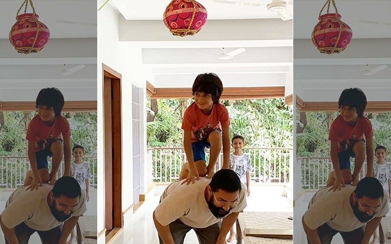 Dahi Handi 2019: Aamir Khan Celebrates The Festival With Son Azad At Home, Watch Video