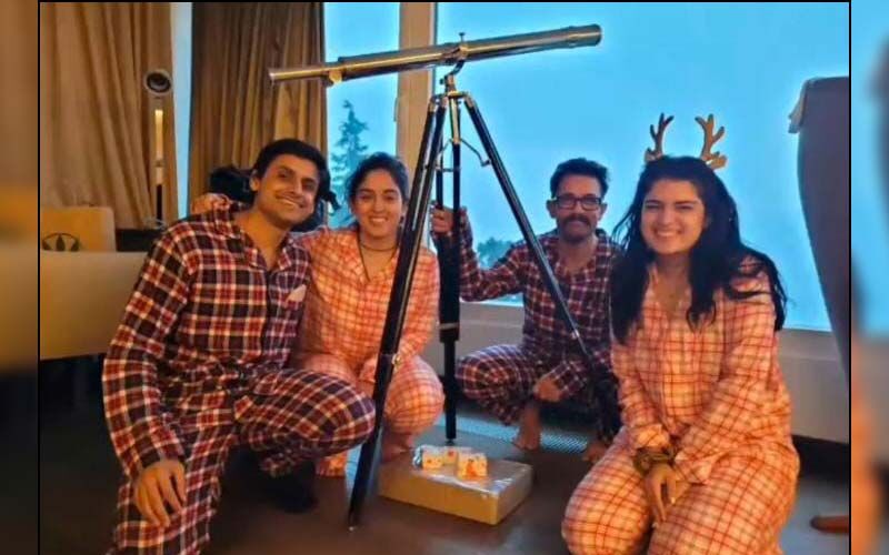 Aamir Khan Celebrates Christmas With Daughter Ira Khan; Twins With Her Boyfriend Nupur Shikhare -See PHOTO