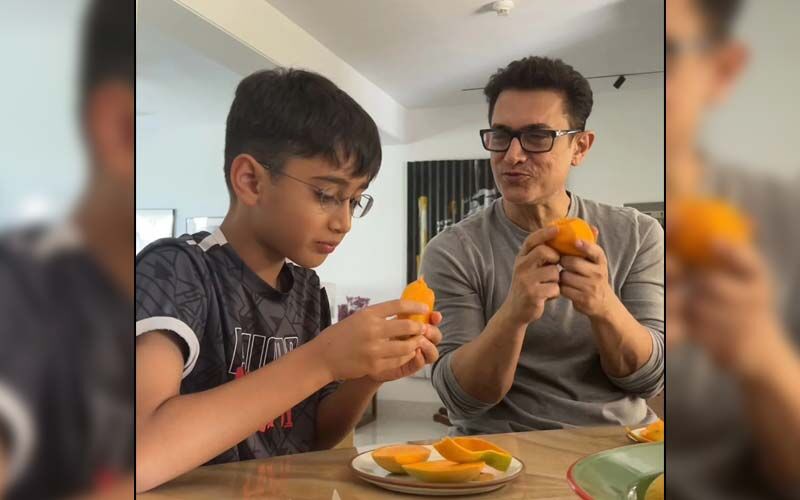 Aamir Khan And Son Azad Rao Khan Enjoy Summer By Relishing Mangoes Together; Fan Asks, 'Kya Bhav Se Laye?'