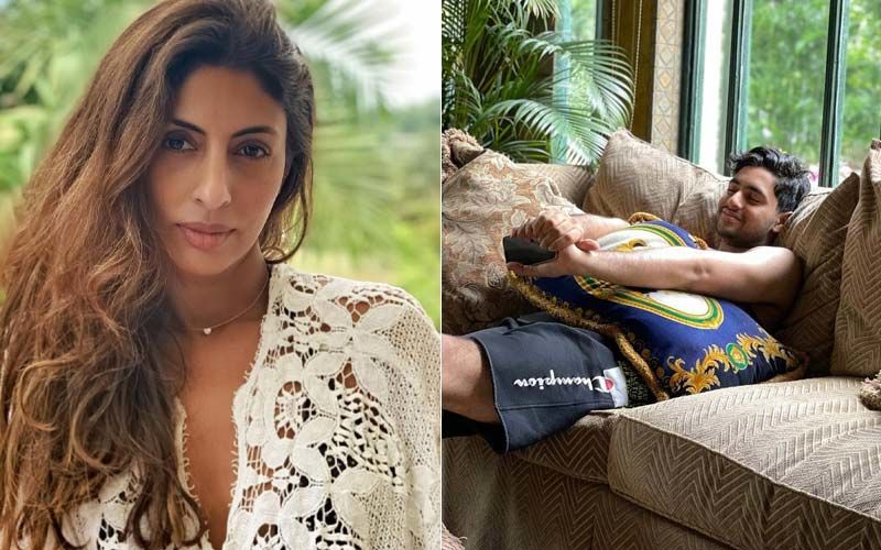 Shweta Bachchan Nanda Calls Her Son Agastya A 'Couch Potato' As She Reveals What They're Up To On A Rainy Afternoon