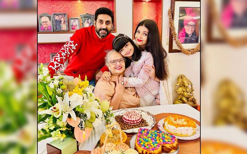 Aishwarya Rai Bachchan Celebrates Her Mother's 70th Birthday With Abhishek Bachchan And Daughter Aaradhya; See Pics