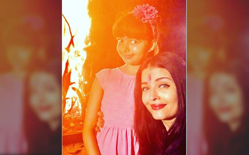 Holi 2020: Aishwarya Rai Bachchan And Aaradhya Bachchan Glow As They Perform Holika Dahan In Their Backyard