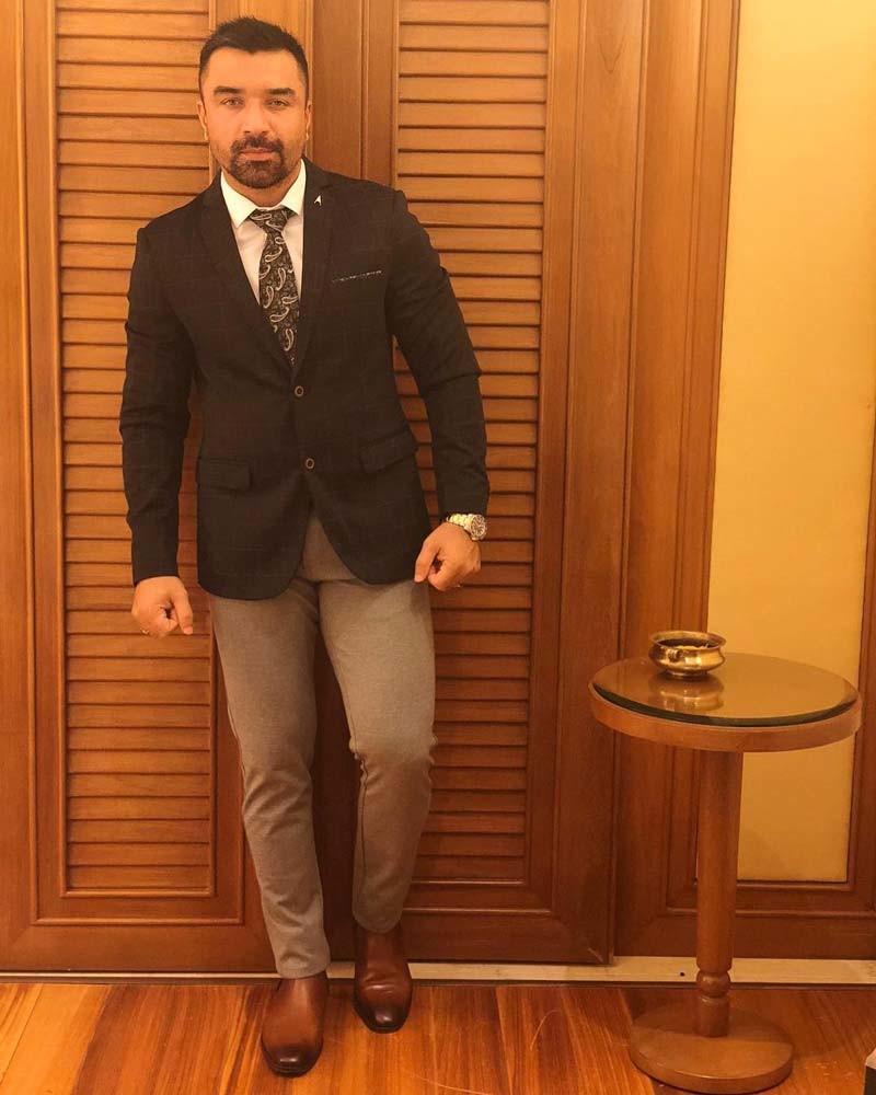 Ajaz Khan Poses For A Candid