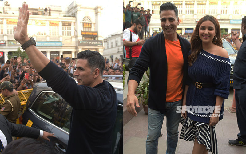 Kesari Promotion: Akshay Kumar And Parineeti Chopra Enthrall Fans In Delhi